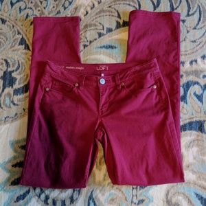 Loft pink soft jeans